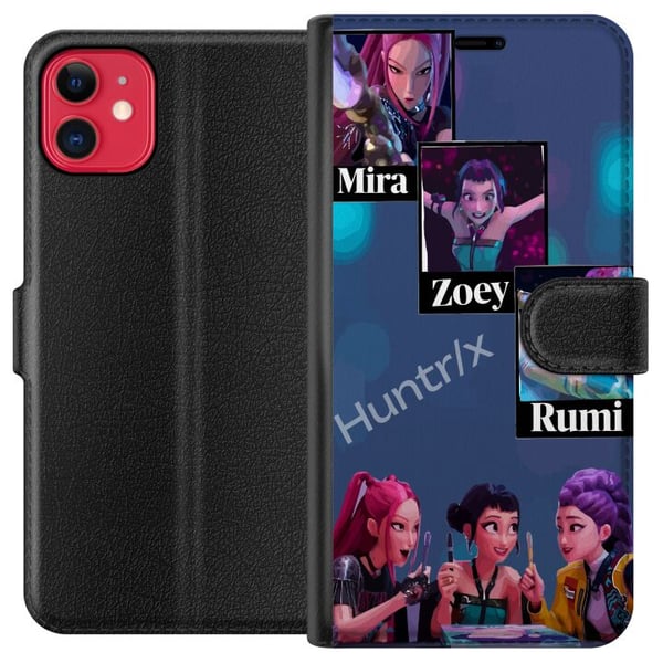 Kompatibel Tegnebogsetui til Apple iPhone 11 K-pop Mira Zoey Rumi – Farverige karakterer i futuristisk illustration Kompatibel Tegnebogsetui til Apple iPhone 11 K-pop Mira Zoey Rumi – Farverige karakterer i futuristisk illustration