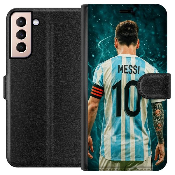 Yhteensopiva Lompakkokotelo Samsung Galaxy S21 Messi Yhteensopiva Lompakkokotelo Samsung Galaxy S21 Messi