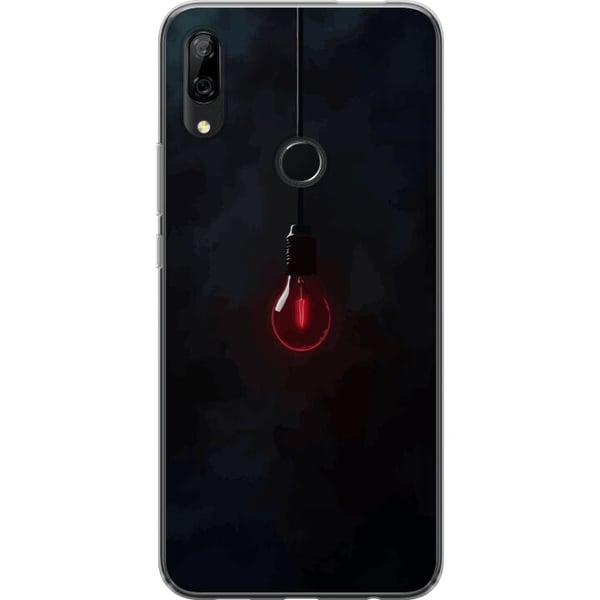 Kompatibel Mobilcover til Huawei P Smart Z Mørkerød pære i mørkt miljø, elegant futuristisk design med et kunstnerisk touch til dig, der kan lide min