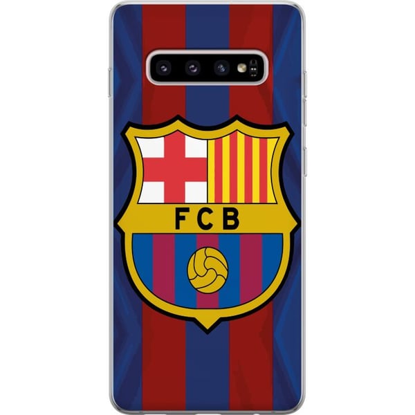 Kompatibelt Mobilskal till Samsung Galaxy S10+ FCB Barcelona