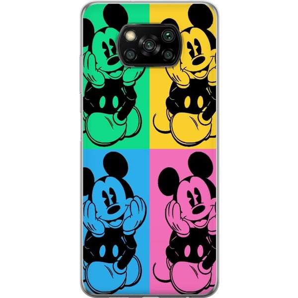 Kompatibel Mobilcover til Xiaomi Poco X3 NFC Disney Mickey Mouse plakat popkunst farverig tegnefilm retroserie Andy Warhol-stil klassisk figurkunst