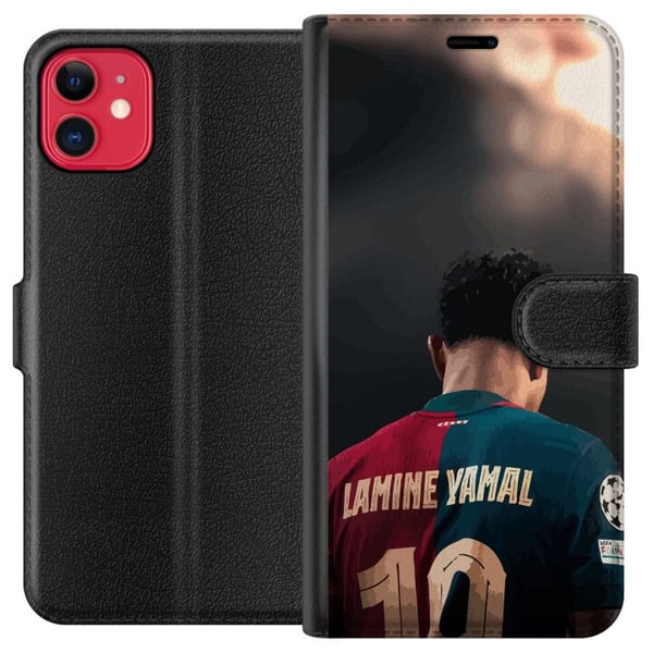 Kompatibel Tegnebogsetui til Apple iPhone 11 Lamine Yamal Kompatibel Tegnebogsetui til Apple iPhone 11 Lamine Yamal