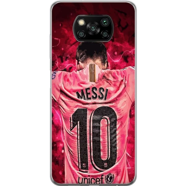 Kompatibel Mobilcover til Xiaomi Poco X3 NFC Messi Fodbold Barcelona Argentina Motiv Legendarisk Spiller FC Barcelona Nummer 10 Sport Fodbold