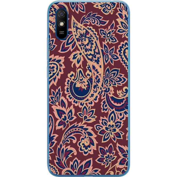 Kompatibelt Mobilskal till Xiaomi Redmi 9A Paisley oriental pattern boho indiskt mönster vintage ornament blommor retro textil tapet decoration