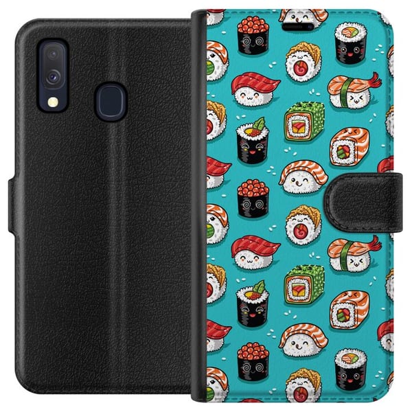 Kompatibel Tegnebogsetui til Samsung Galaxy A40 Sushi