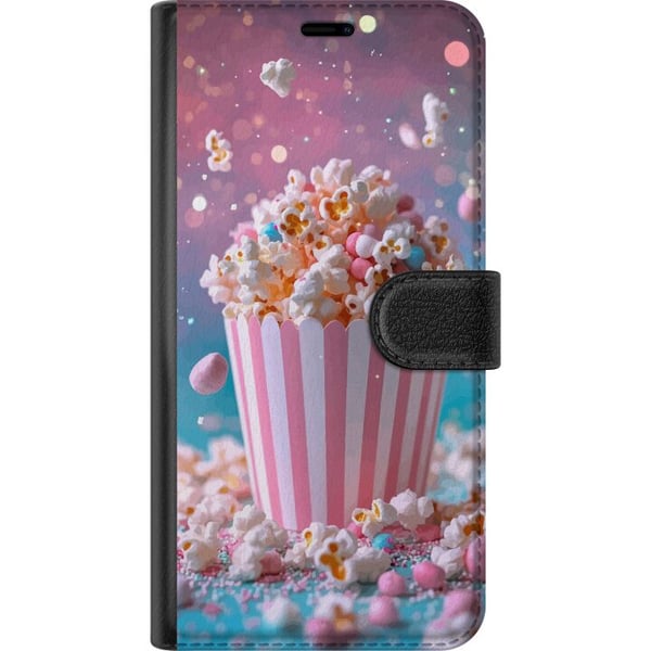 Kompatibel Tegnebogsetui til Huawei P30 Pro Retro popcorn design snacks økologisk samlerobjekt