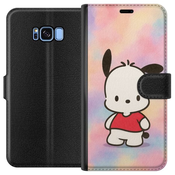 Kompatibelt Plånboksfodral till Samsung Galaxy S8 Kawaii Sanrio Pochacco Kompatibelt Plånboksfodral till Samsung Galaxy S8 Kawaii Sanrio Pochacco
