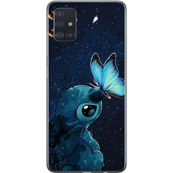 Kompatibel Mobilcover til Samsung Galaxy A51 Stitch sommerfugl