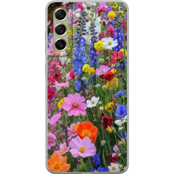 Kompatibel Mobilcover til Samsung Galaxy S21 FE 5G Blomstret mobilcover med sommerlig eng og naturmotiv Kompatibel Mobilcover til Samsung Galaxy S21 FE 5G Blomstret mobilcover med sommerlig eng og naturmotiv