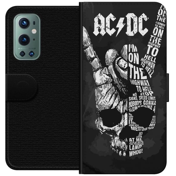 Kompatibelt Lommeboketui til OnePlus 9 Pro ACDC Rockemusikkband Gitar Klassisk