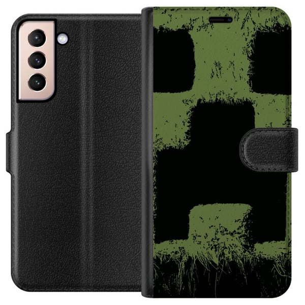 Kompatibel Tegnebogsetui til Samsung Galaxy S21 A Minecraft Movie Kompatibel Tegnebogsetui til Samsung Galaxy S21 A Minecraft Movie