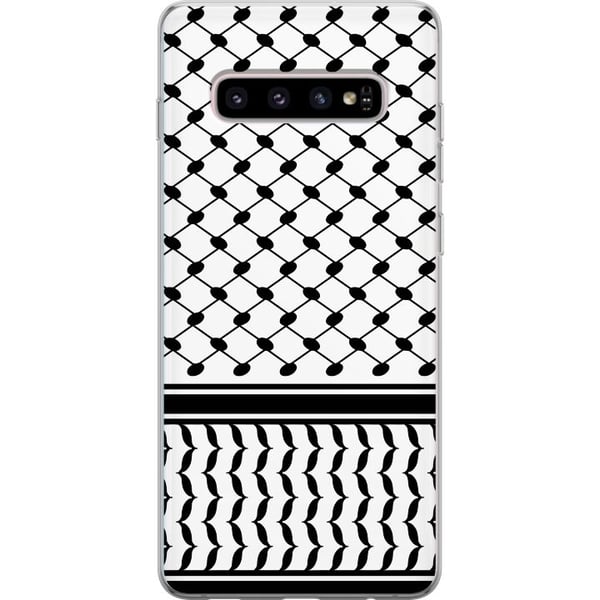 Kompatibelt Mobilskal till Samsung Galaxy S10+ Keffiyeh mönster