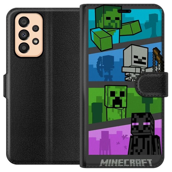 Yhteensopiva Lompakkokotelo Samsung Galaxy A33 5G Minecraft