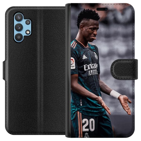 Kompatibelt Plånboksfodral till Samsung Galaxy A32 5G Vinicius Junior Brazil Football Star