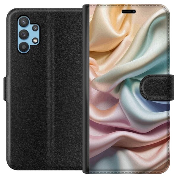 Kompatibelt Plånboksfodral till Samsung Galaxy A32 5G Silke Kompatibelt Plånboksfodral till Samsung Galaxy A32 5G Silke