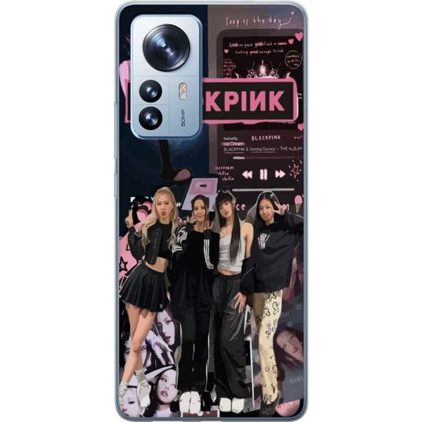 Yhteensopiva Puhelinkuori Xiaomi 12 Pro BLACKPINK-kollaasi musiikkisoitin muotiestetiikka vaaleanpunainen musta K-pop-design Yhteensopiva Puhelinkuori Xiaomi 12 Pro BLACKPINK-kollaasi musiikkisoitin muotiestetiikka vaaleanpunainen musta K-pop-design