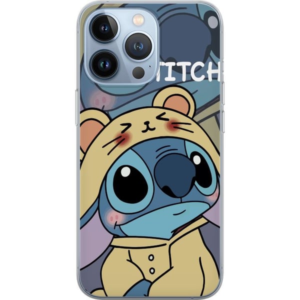 Kompatibelt Mobilskal till Apple iPhone 13 Pro Disney Stitch blå alien med sköldpadda figur