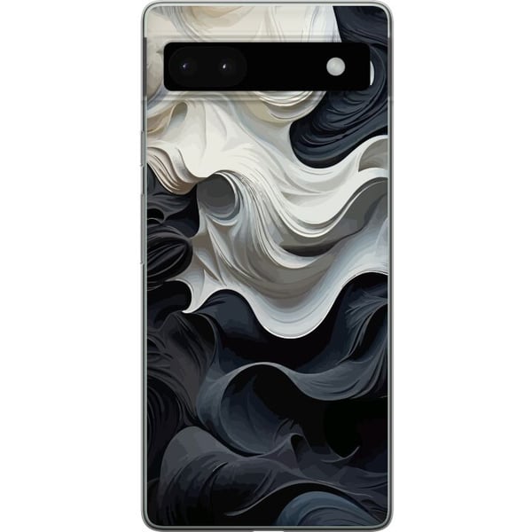 Yhteensopiva Puhelinkuori Google Pixel 6a Silkki Musta/Valkoinen