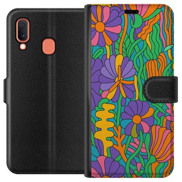 Kompatibelt Plånboksfodral till Samsung Galaxy A20e Color Pop Kompatibelt Plånboksfodral till Samsung Galaxy A20e Color Pop
