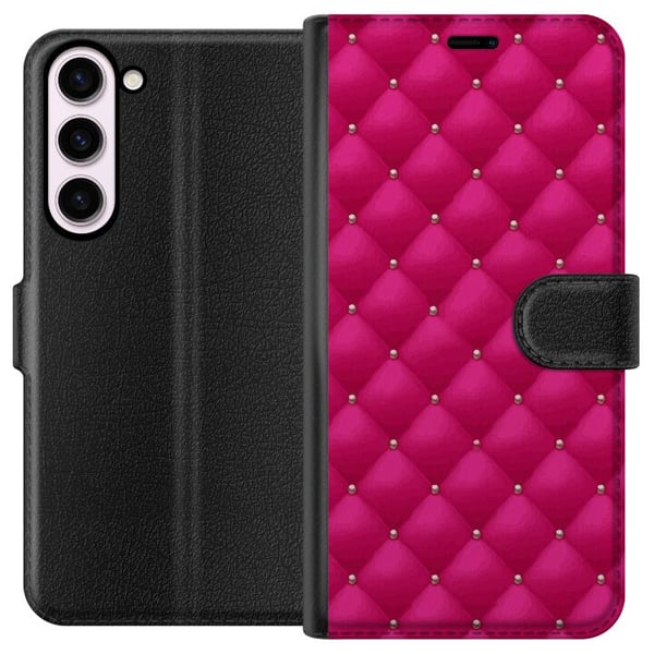 Kompatibel Tegnebogsetui til Samsung Galaxy S23+ Luksuriøst Lyserød Kompatibel Tegnebogsetui til Samsung Galaxy S23+ Luksuriøst Lyserød