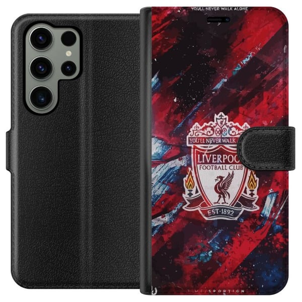 Kompatibel Tegnebogsetui til Samsung Galaxy S23 Ultra Liverpool Kompatibel Tegnebogsetui til Samsung Galaxy S23 Ultra Liverpool
