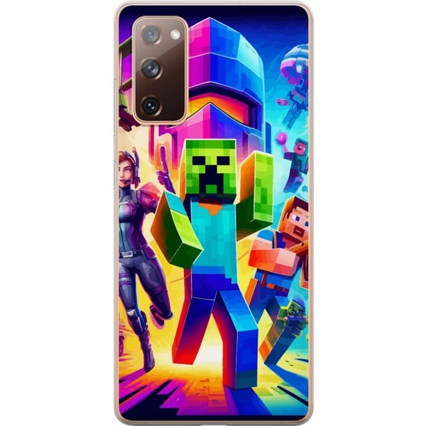 Kompatibelt Mobildeksel til Samsung Galaxy S20 FE Fortnite vs Minecraft
