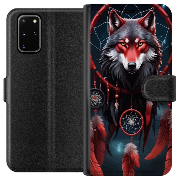 Kompatibelt Plånboksfodral till Samsung Galaxy S20+ Varg