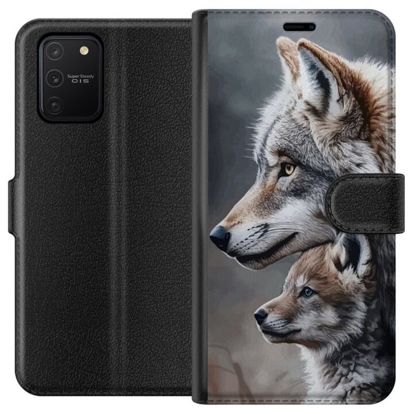 Kompatibelt Lommeboketui til Samsung Galaxy S10 Lite Ulver Vill Natur Dyr Mystisk Kompatibelt Lommeboketui til Samsung Galaxy S10 Lite Ulver Vill Natur Dyr Mystisk
