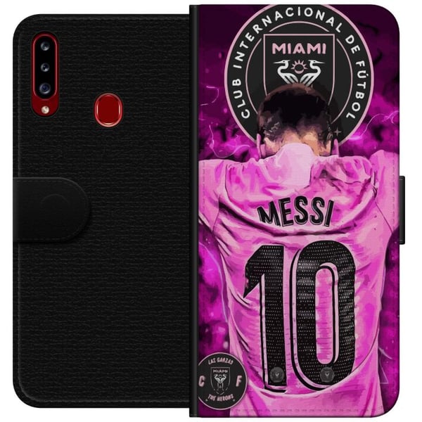 Kompatibelt Plånboksfodral till Samsung Galaxy A20s Messi