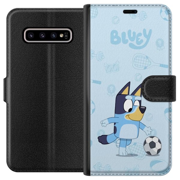 Kompatibelt Plånboksfodral till Samsung Galaxy S10+ Bluey
