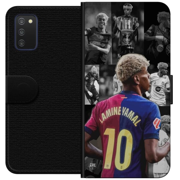 Kompatibel Tegnebogsetui til Samsung Galaxy A03s FCB Yamal Barcelona fremtidens fodboldstjerne
