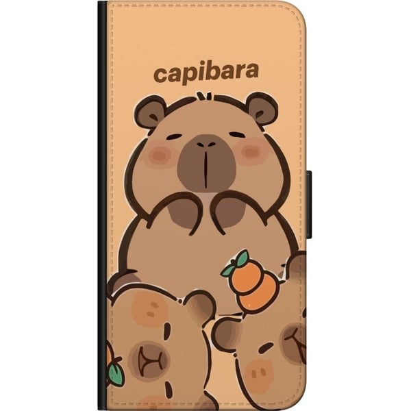 Kompatibelt Plånboksfodral till Samsung Galaxy A20s Capybara kawaii söt figur samlarobjekt