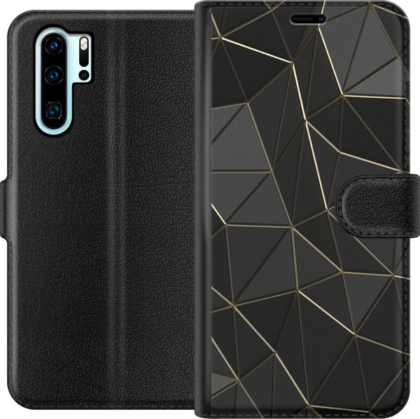 Kompatibel Tegnebogsetui til Huawei P30 Pro Midnat