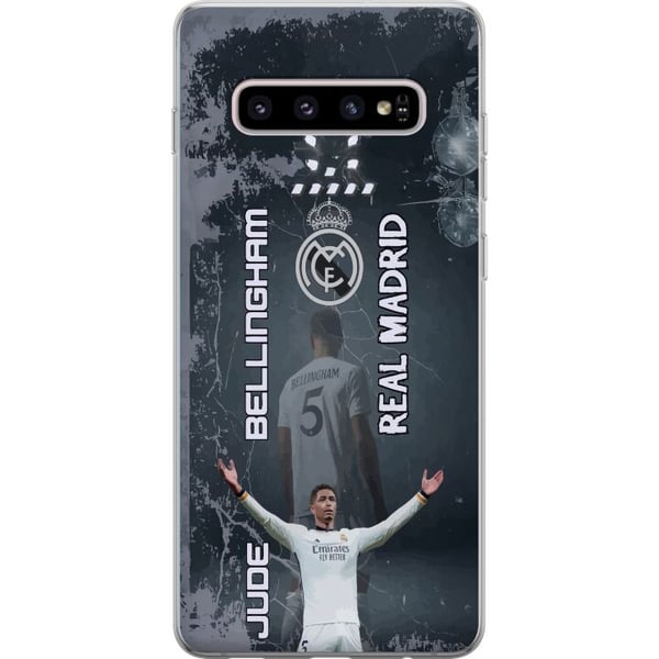 Kompatibel Mobilcover til Samsung Galaxy S10+ Jude Bellingham Real Madrid England ungt midtbanefænomen, der kombinerer styrke, inspiration, teknik og