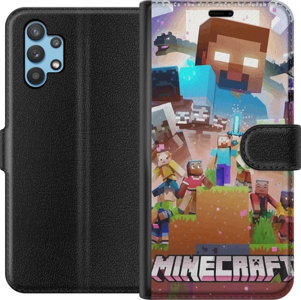 Yhteensopiva Lompakkokotelo Samsung Galaxy A32 5G Minecraft