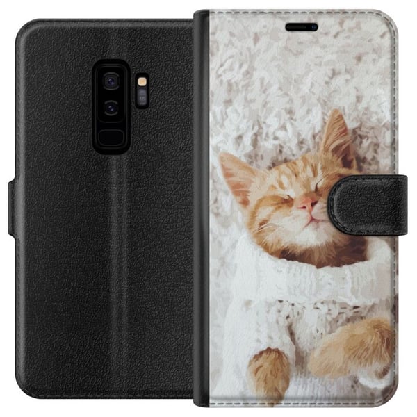 Yhteensopiva Lompakkokotelo Samsung Galaxy S9+ Kissa Yhteensopiva Lompakkokotelo Samsung Galaxy S9+ Kissa