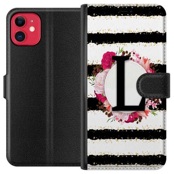 Kompatibel Tegnebogsetui til Apple iPhone 11 Bogstavet L Kompatibel Tegnebogsetui til Apple iPhone 11 Bogstavet L