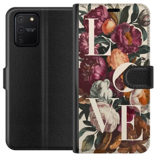 Kompatibelt Lommeboketui til Samsung Galaxy S10 Lite Love blomstermotiv med pioner i vintage stil, romantisk og varm design for deg som elsker klassi Kompatibelt Lommeboketui til Samsung Galaxy S10 Lite Love blomstermotiv med pioner i vintage stil, romantisk og varm design for deg som elsker klassi