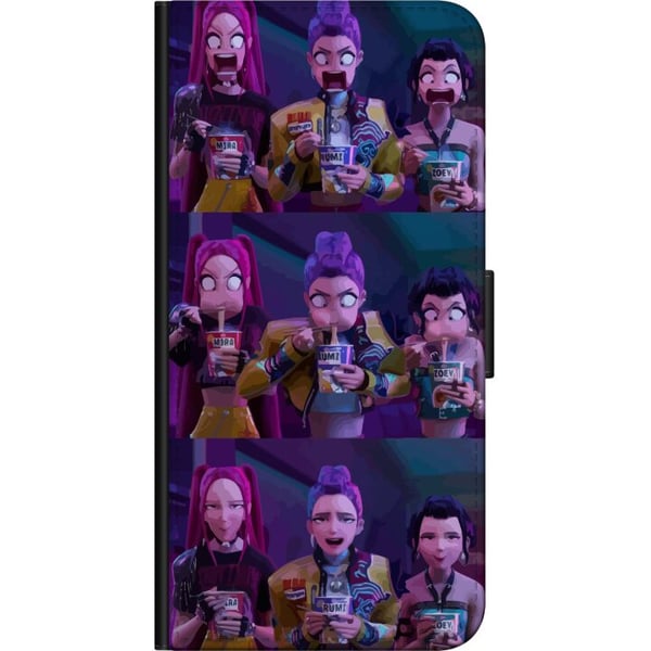 Kompatibel Tegnebogsetui til Samsung Galaxy A03s Samlerfigur KPop Demon Hunters mørk stil