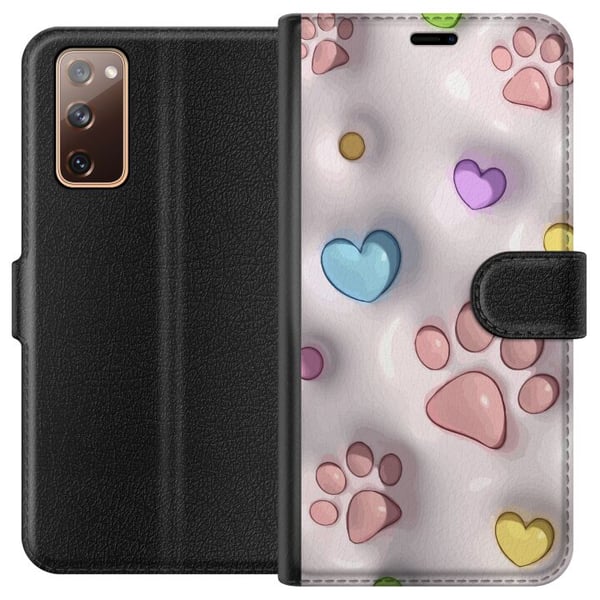 Kompatibelt Lommeboketui til Samsung Galaxy S20 FE Fluffy Pfoten