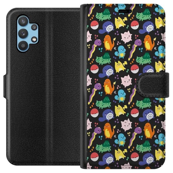 Kompatibelt Plånboksfodral till Samsung Galaxy A32 5G Pokemon Kompatibelt Plånboksfodral till Samsung Galaxy A32 5G Pokemon