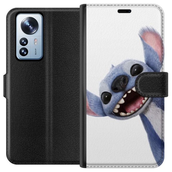 Kompatibel Tegnebogsetui til Xiaomi 12 Pro Lilo & Stitch