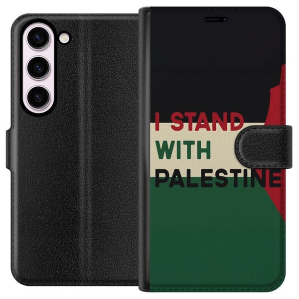 Kompatibelt Lommeboketui til Samsung Galaxy S23 Stå opp for Palestina - solidaritetsdesign med en sterk melding Kompatibelt Lommeboketui til Samsung Galaxy S23 Stå opp for Palestina - solidaritetsdesign med en sterk melding