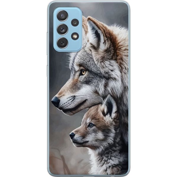 Kompatibelt Mobilskal till Samsung Galaxy A52 5G Wolves Wild Nature Animal Mystic Kompatibelt Mobilskal till Samsung Galaxy A52 5G Wolves Wild Nature Animal Mystic