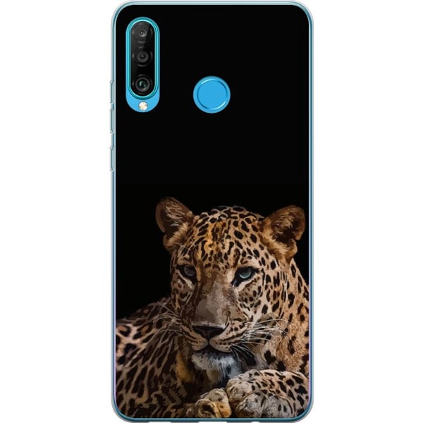 Kompatibelt Mobilskal till Huawei P30 lite Leopard Kompatibelt Mobilskal till Huawei P30 lite Leopard