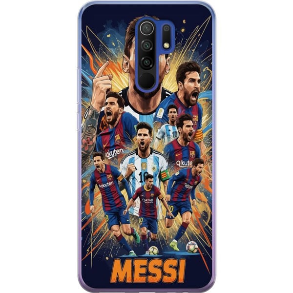 Kompatibel Mobilcover til Xiaomi Redmi 9 Messi-plakat Argentina Barcelona fodboldlegende GOAT verdensmesterskab nummer 10 fodboldspiller retrokunst