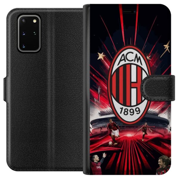 Kompatibelt Plånboksfodral till Samsung Galaxy S20+ AC Milan Kompatibelt Plånboksfodral till Samsung Galaxy S20+ AC Milan