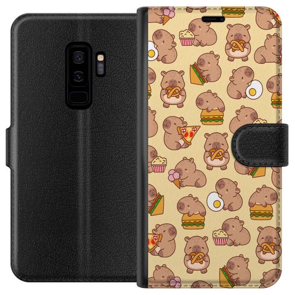 Kompatibelt Plånboksfodral till Samsung Galaxy S9+ Kawaii capybara mobilskal med flera söta figurer Kompatibelt Plånboksfodral till Samsung Galaxy S9+ Kawaii capybara mobilskal med flera söta figurer