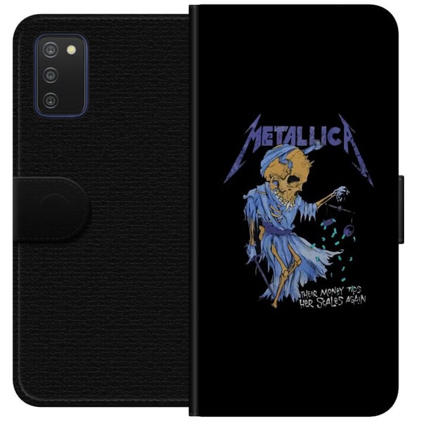 Kompatibelt Lommeboketui til Samsung Galaxy A03s Metallica Rockeband Musikk Hardrock