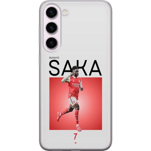 Kompatibelt Mobilskal till Samsung Galaxy S23+ Bukayo Saka Arsenal England 16 assist trots skada fotboll teknisk snabb spelare som levererar starka i